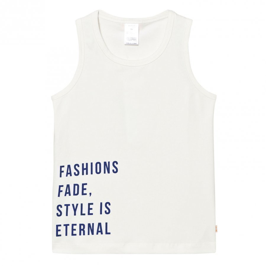 Tinycottons Style Is Eternal Gr Tank Top Off White/Blue Liivi