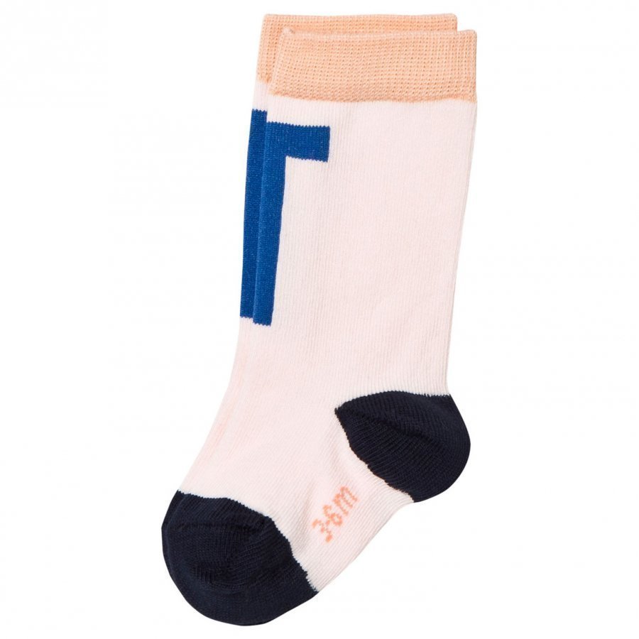 Tinycottons T High Socks Pale Pink/Blue Sukat