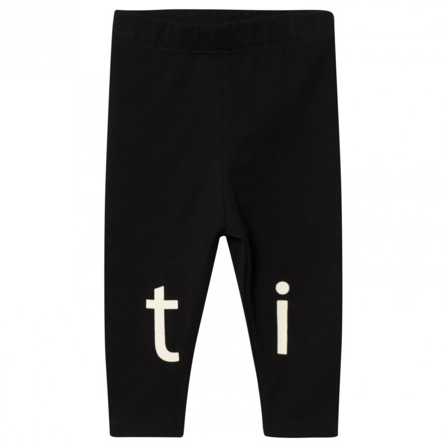 Tinycottons T-I-N-Y Logo Pant Black/Beige Legginsit