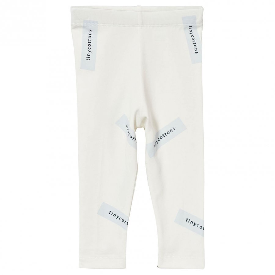 Tinycottons Tiny Logo Pants Off White/Light Blue Legginsit