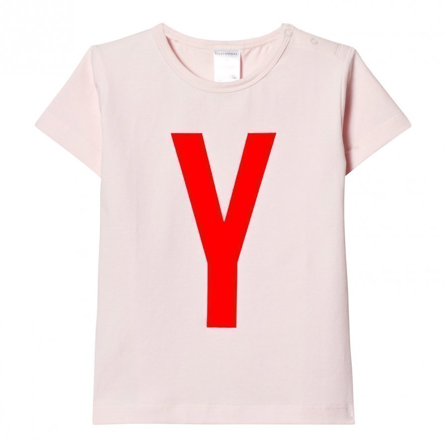 Tinycottons Y Gr Tee Pale Pink/Red T-Paita