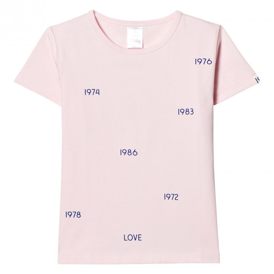 Tinycottons Years Tee Pale Pink/Blue T-Paita