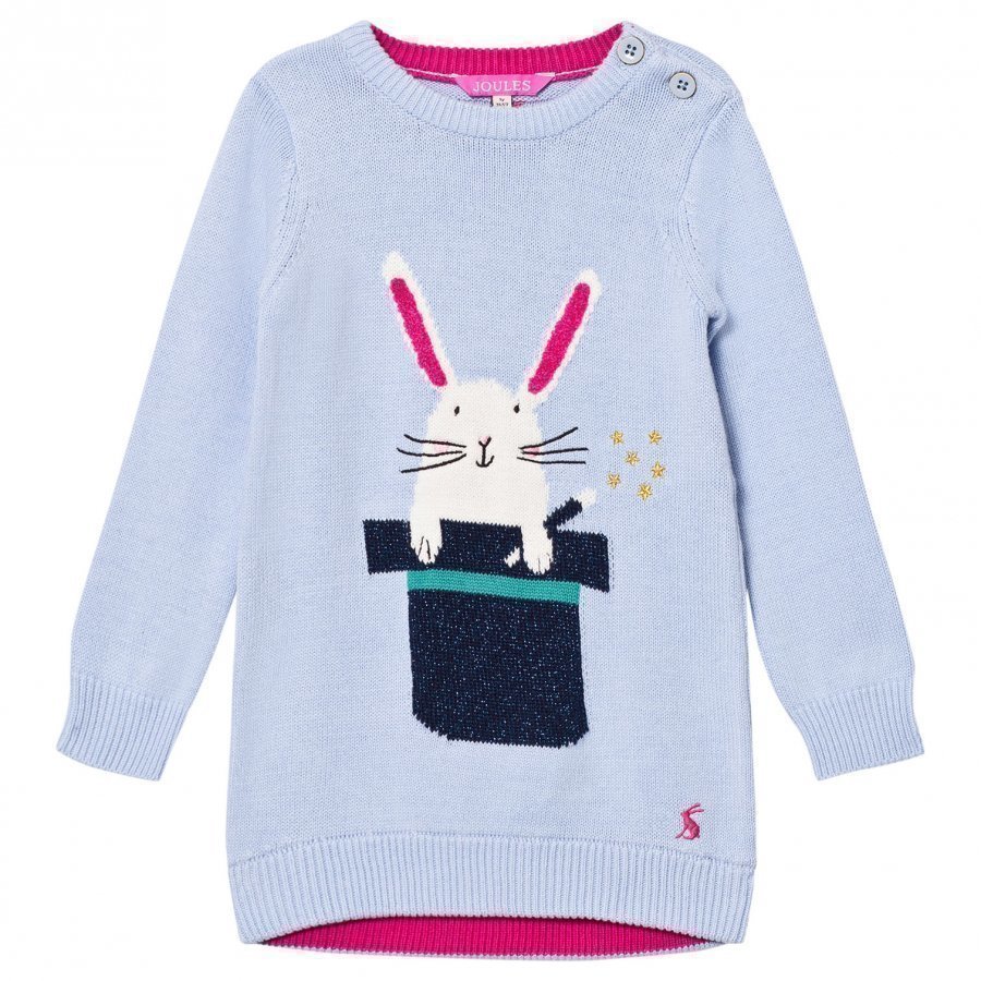 Tom Joule Blue Bunny In A Hat Knit Dress Mekko