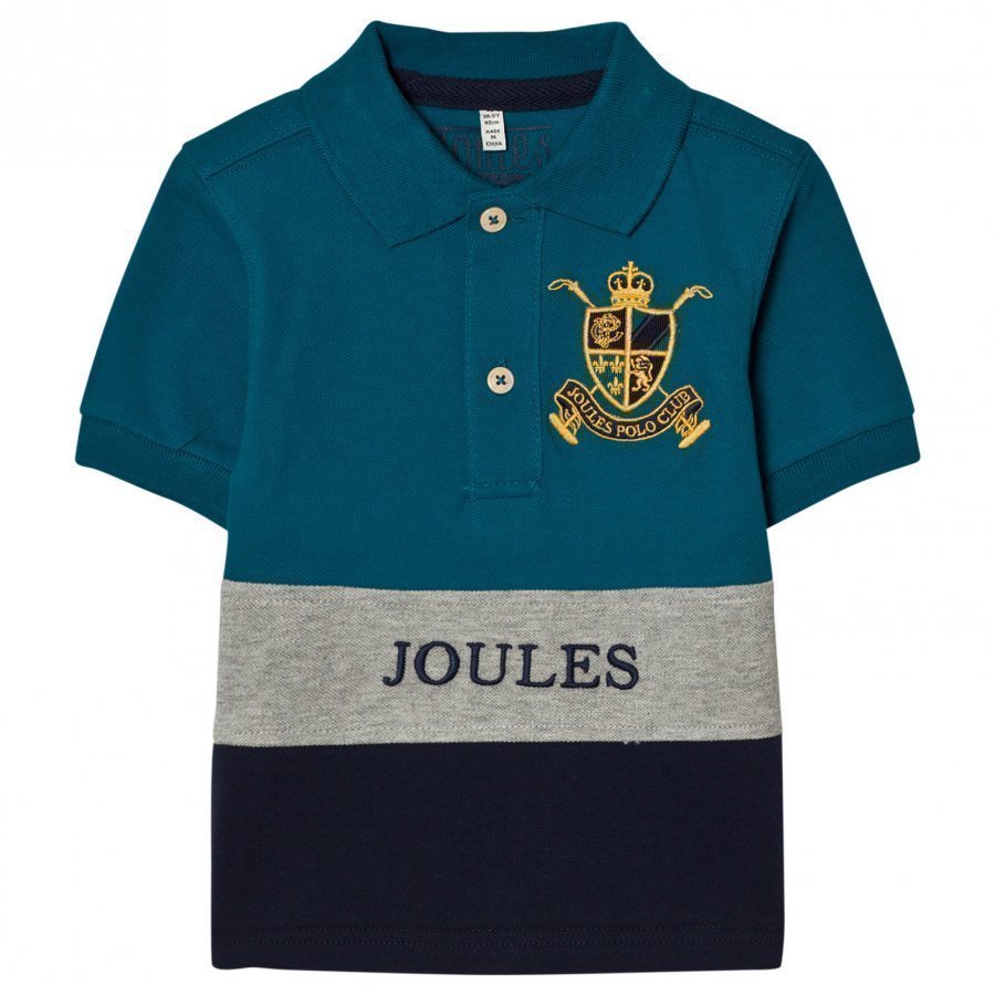 Tom Joule Blue Navy Color Block Polo Pikeepaita