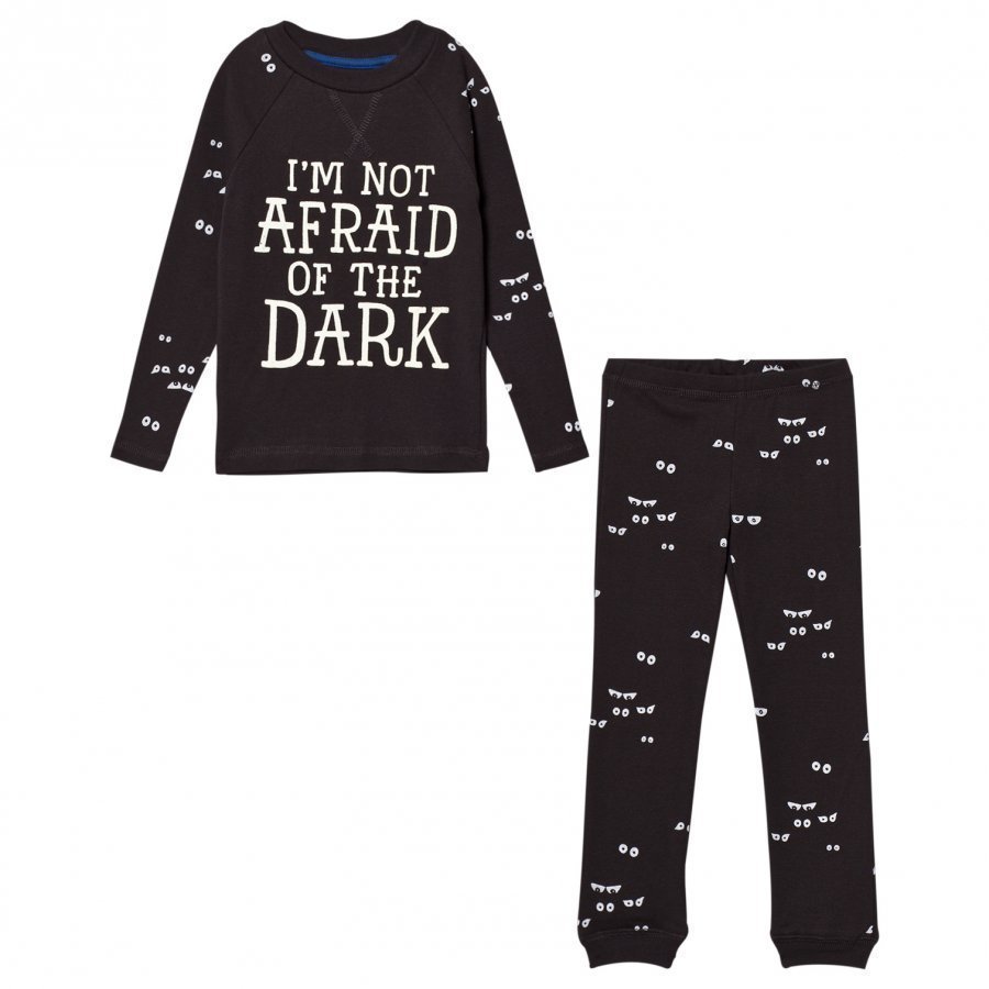 Tom Joule Dark Grey Glow In The Dark Eye Pyjamas Yöpuku