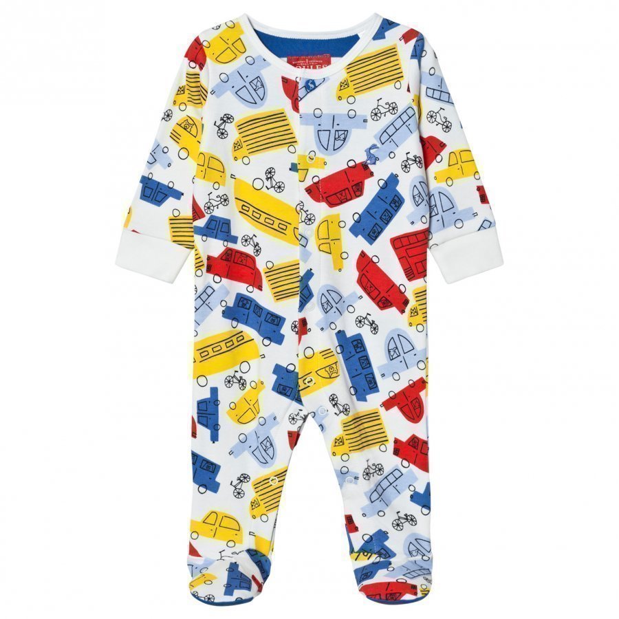 Tom Joule Multi Car Print Footed Baby Body