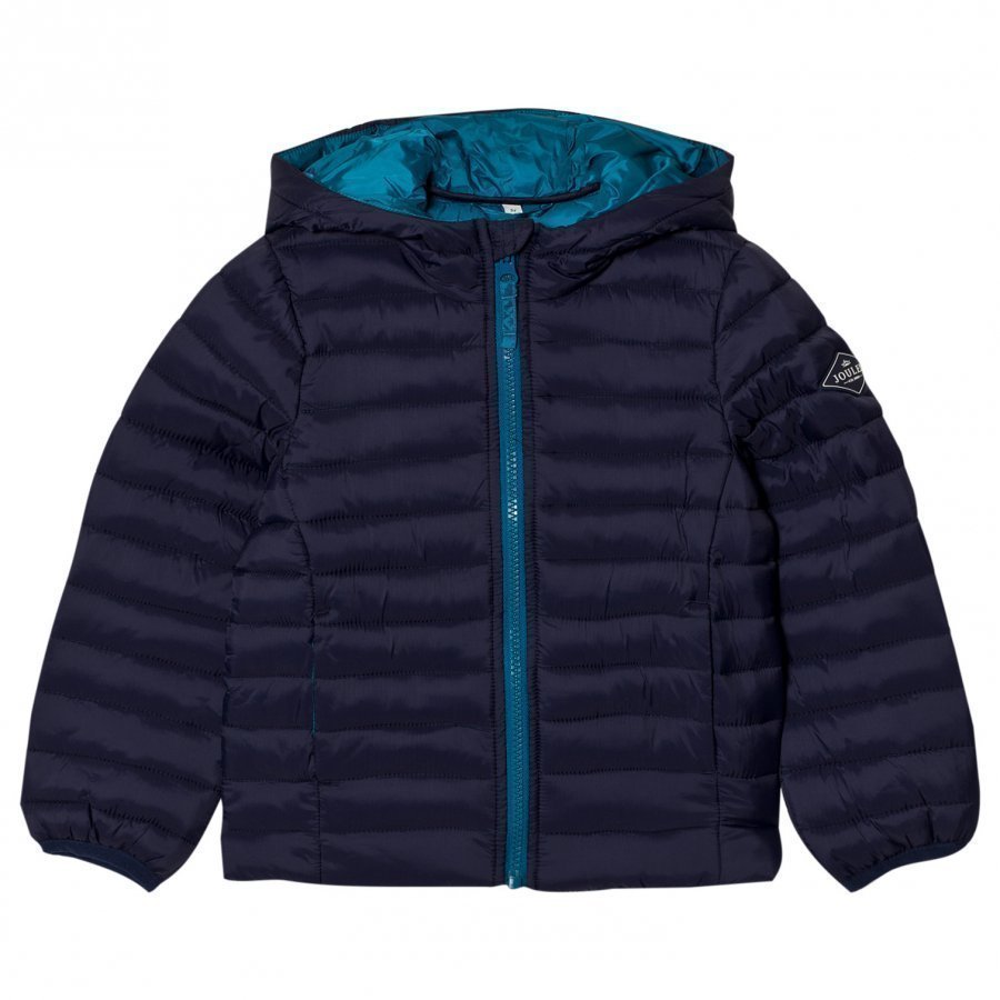 Tom Joule Navy Hooded Pack-Away Puffer Jacket Toppatakki