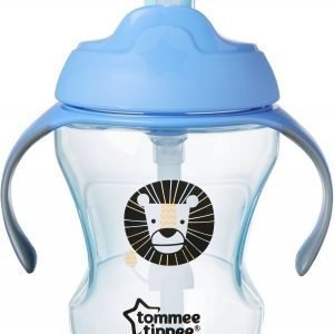 Tommee Tippee Easy Drink Straw Läikkymätön muki 6kk+ 230ml Sininen