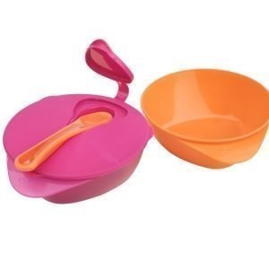 Tommee Tippee EasyScoop -ruokailusetti Vaaleanpunainen/Oranssi