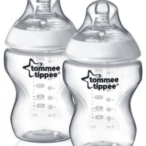 Tommee Tippee Tuttipullo 260 ml Transparent 2 kpl