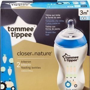 Tommee Tippee Tuttipullo 340 ml 2 kpl Sininen