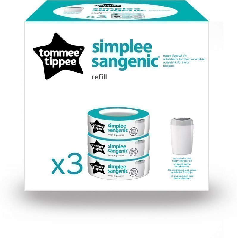 Tommee Tippee Täyttöpakkaus Simplee Sangenic 3-pack