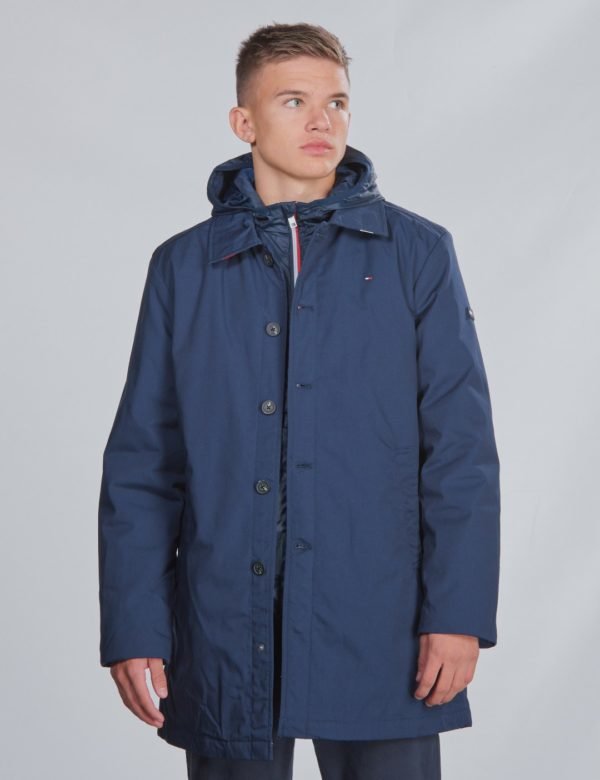 Tommy Hilfiger 2 In 1 Mac Coat Takki Musta