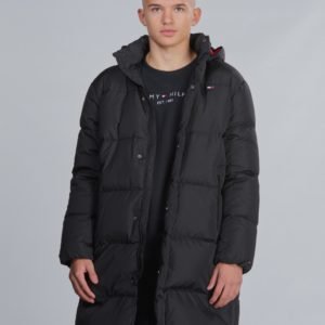 Tommy Hilfiger Ak Tjm Oversize Down Parka Takki Musta