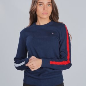 Tommy Hilfiger Cable Sleeve Sweater Neule Sininen