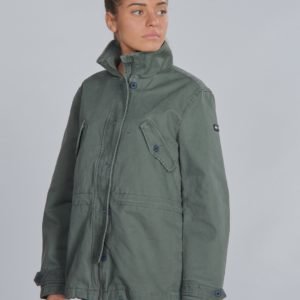 Tommy Hilfiger Cotton Twill Short Parka Takki Vihreä