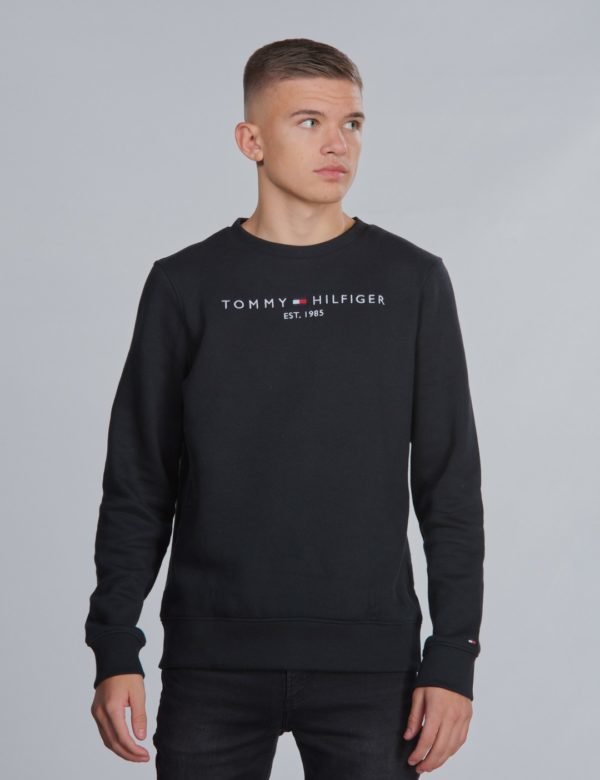 Tommy Hilfiger Essential Cn Sweatshirt Neule Musta