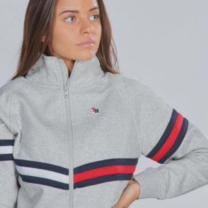 Tommy Hilfiger Essential Flag Fullzip Neule Harmaa