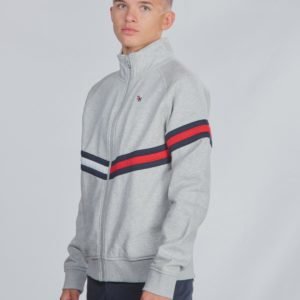 Tommy Hilfiger Essential Flag Fullzip Neule Harmaa