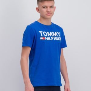 Tommy Hilfiger Essential Graphic Tee T-Paita Sininen