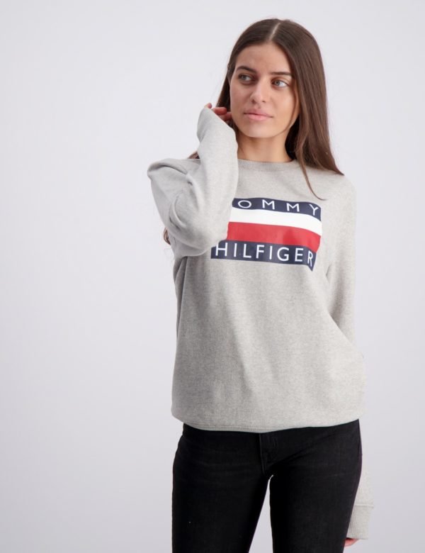 Tommy Hilfiger Essential Hilfiger Sweatshirt Neule Harmaa