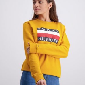 Tommy Hilfiger Essential Hilfiger Sweatshirt Neule Keltainen