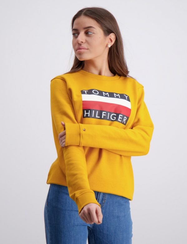 Tommy Hilfiger Essential Hilfiger Sweatshirt Neule Keltainen