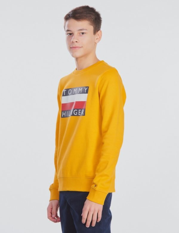 Tommy Hilfiger Essential Hilfiger Sweatshirt Neule Keltainen