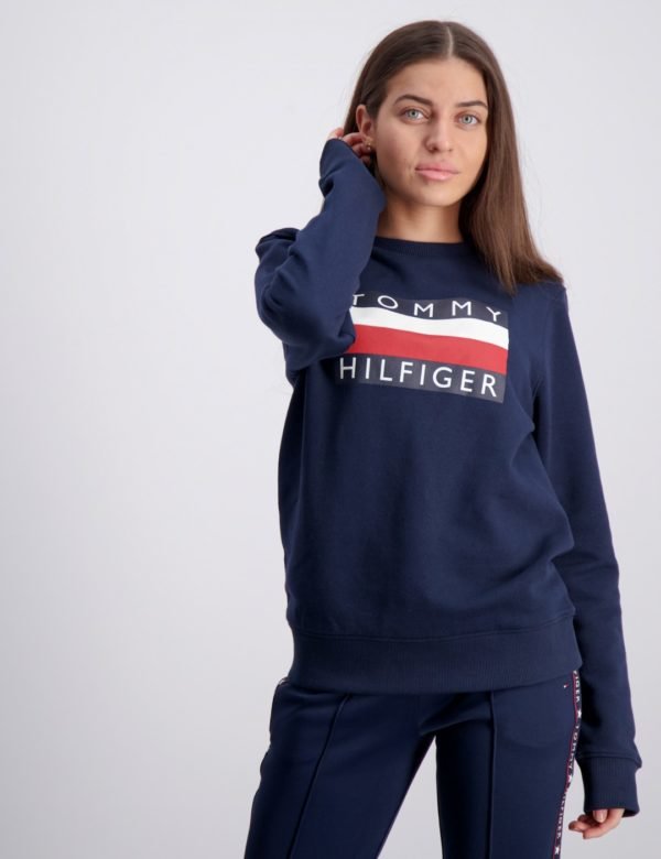 Tommy Hilfiger Essential Hilfiger Sweatshirt Neule Sininen