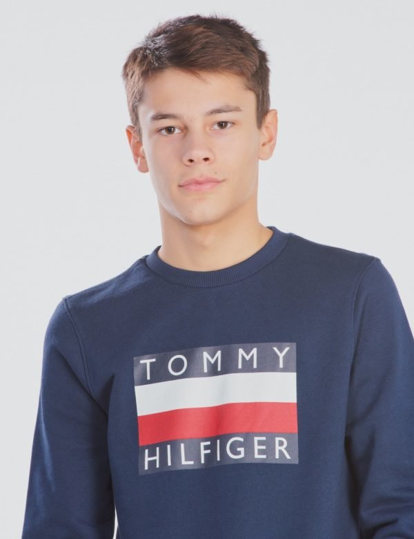 Tommy Hilfiger Essential Hilfiger Sweatshirt Neule Sininen