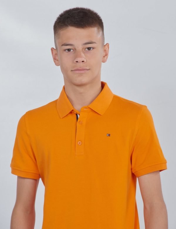 Tommy Hilfiger Essential Slim Polo S/S Pikee Oranssi
