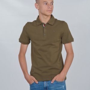 Tommy Hilfiger Essential Slim Polo S/S Pikee Vihreä