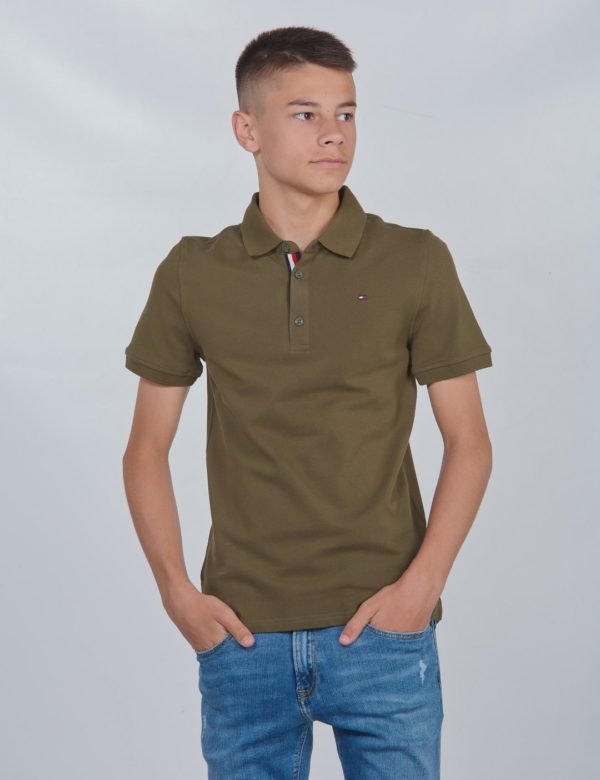 Tommy Hilfiger Essential Slim Polo S/S Pikee Vihreä