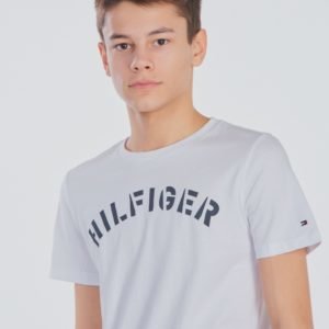 Tommy Hilfiger Essential Tommy Graphic Tee T-Paita Valkoinen