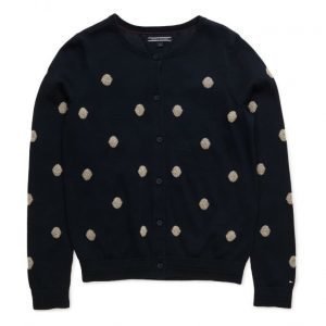 Tommy Hilfiger Girls Dot Cn Cardigan L/S