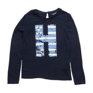 Tommy Hilfiger Girls Sparkle Cn Knit L/S