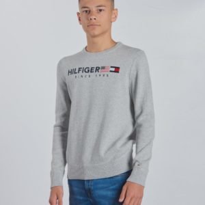 Tommy Hilfiger Hilfiger Flag Sweater Neule Harmaa