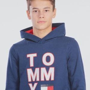 Tommy Hilfiger Multi Aw Graphic Hoodie Huppari Sininen