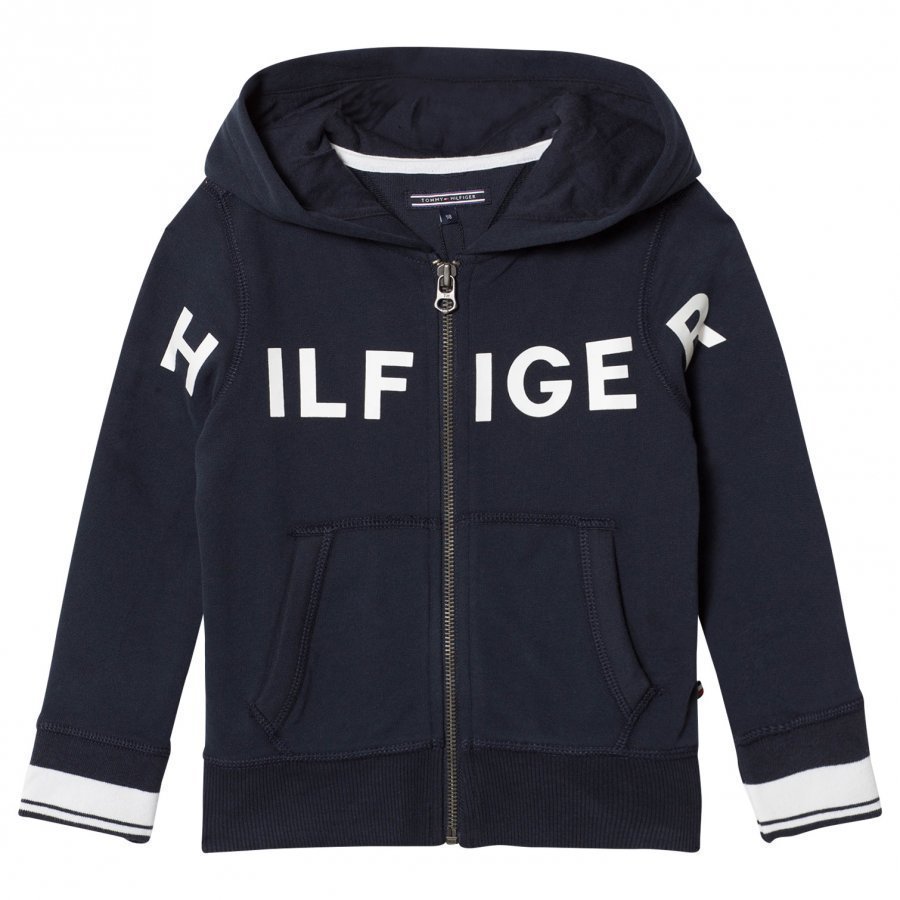 Tommy Hilfiger Navy Branded Hoody Huppari