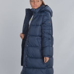 Tommy Hilfiger Recycled Extra Long Puffer Takki Sininen