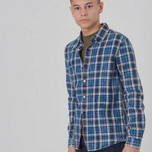 Tommy Hilfiger Soft Check Shirt L/S Kauluspaita Sininen