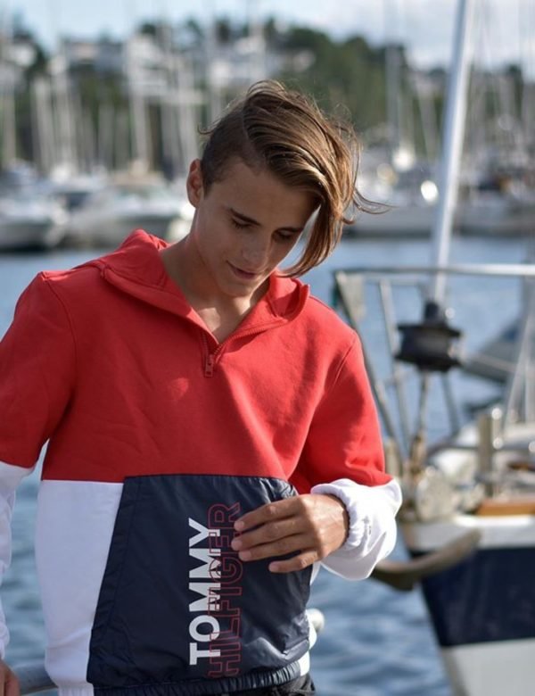 Tommy Hilfiger Sport Colorblock Hd Popover Takki Punainen