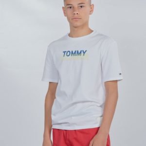 Tommy Hilfiger Sport Logo Tee T-Paita Valkoinen