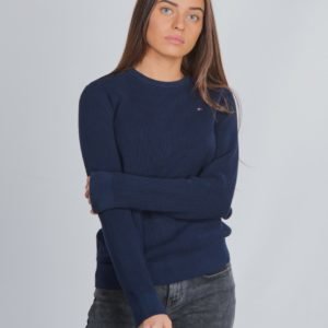 Tommy Hilfiger Structure Woven Sweater Neule Sininen
