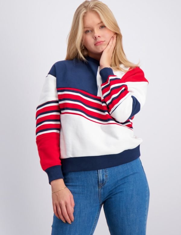 Tommy Hilfiger Tommy 1985 Colourblock Crew Neule Valkoinen