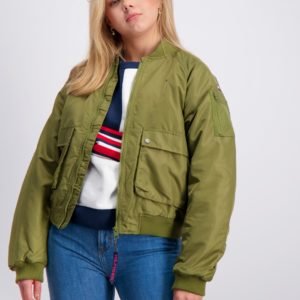 Tommy Hilfiger Utility Bomber Jacket Takki Vihreä