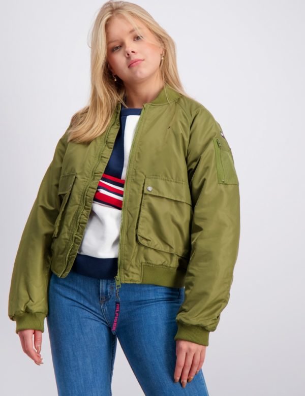 Tommy Hilfiger Utility Bomber Jacket Takki Vihreä