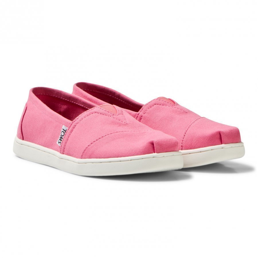 Toms Bubblegum Pink Canvas Youth Classics Espadrillot