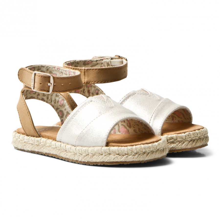 Toms Pale Gold Shimmer Youth Malea Sandals Remmisandaalit