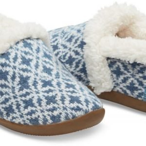 Toms Tossut Blue Fair Isle Blue